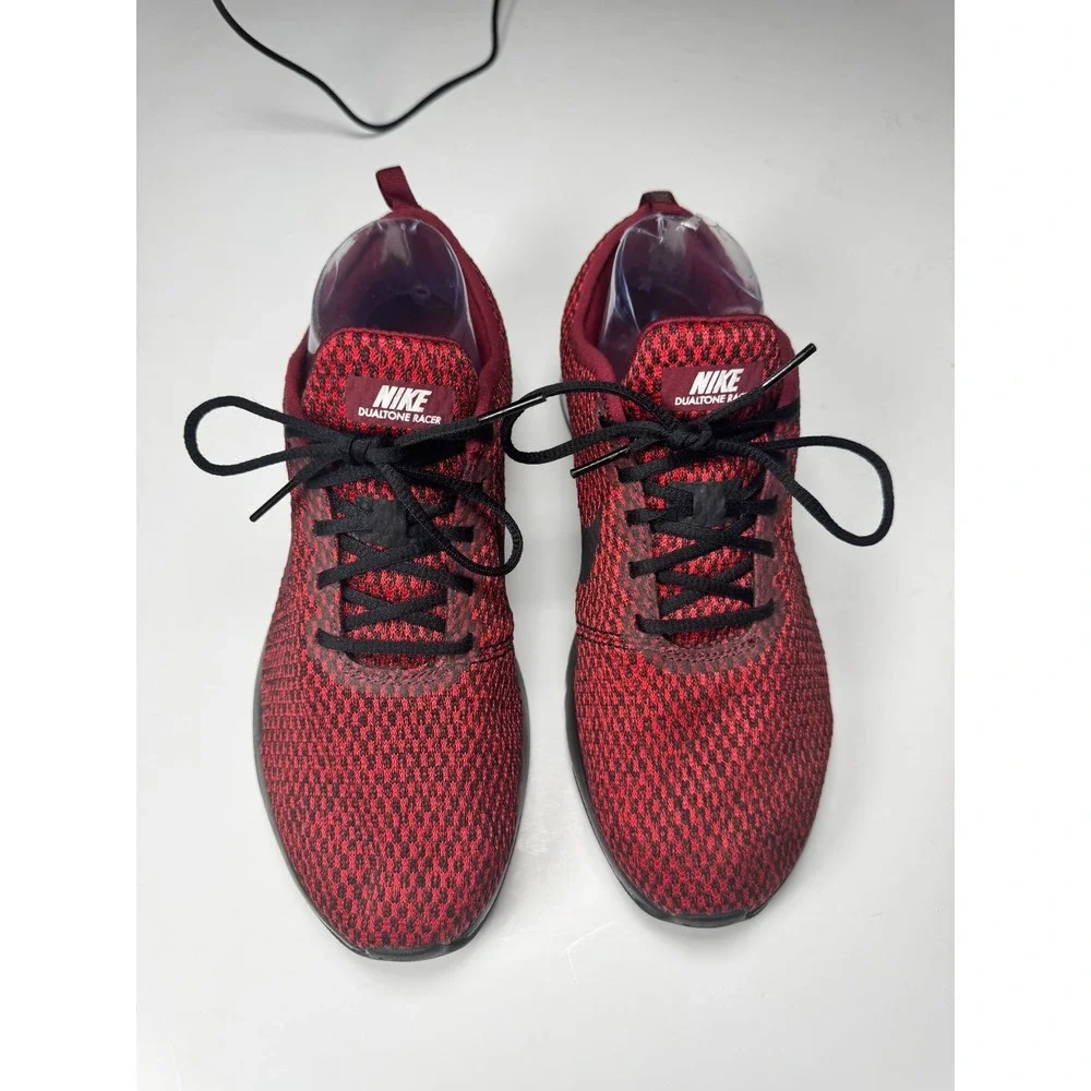 Nike Dualtone Racer SE 943575-002 Sneakers Boys US 6 Red Low Top Running Shoes